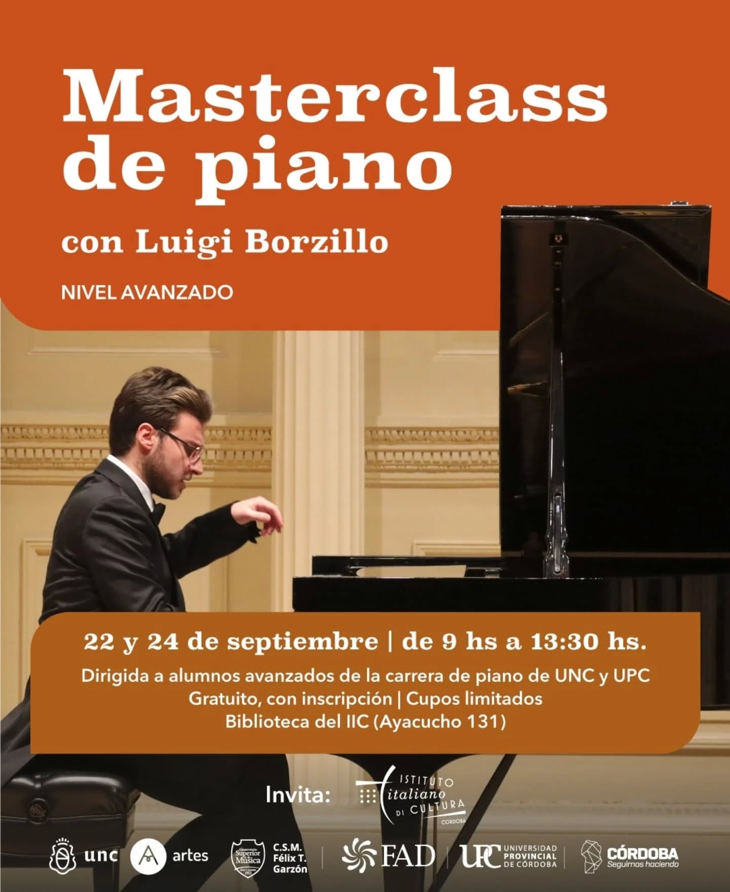 Masster class – Lunedì22.09