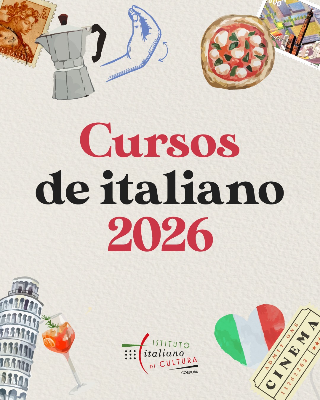Cursos de italiano anuales - Año 2026.