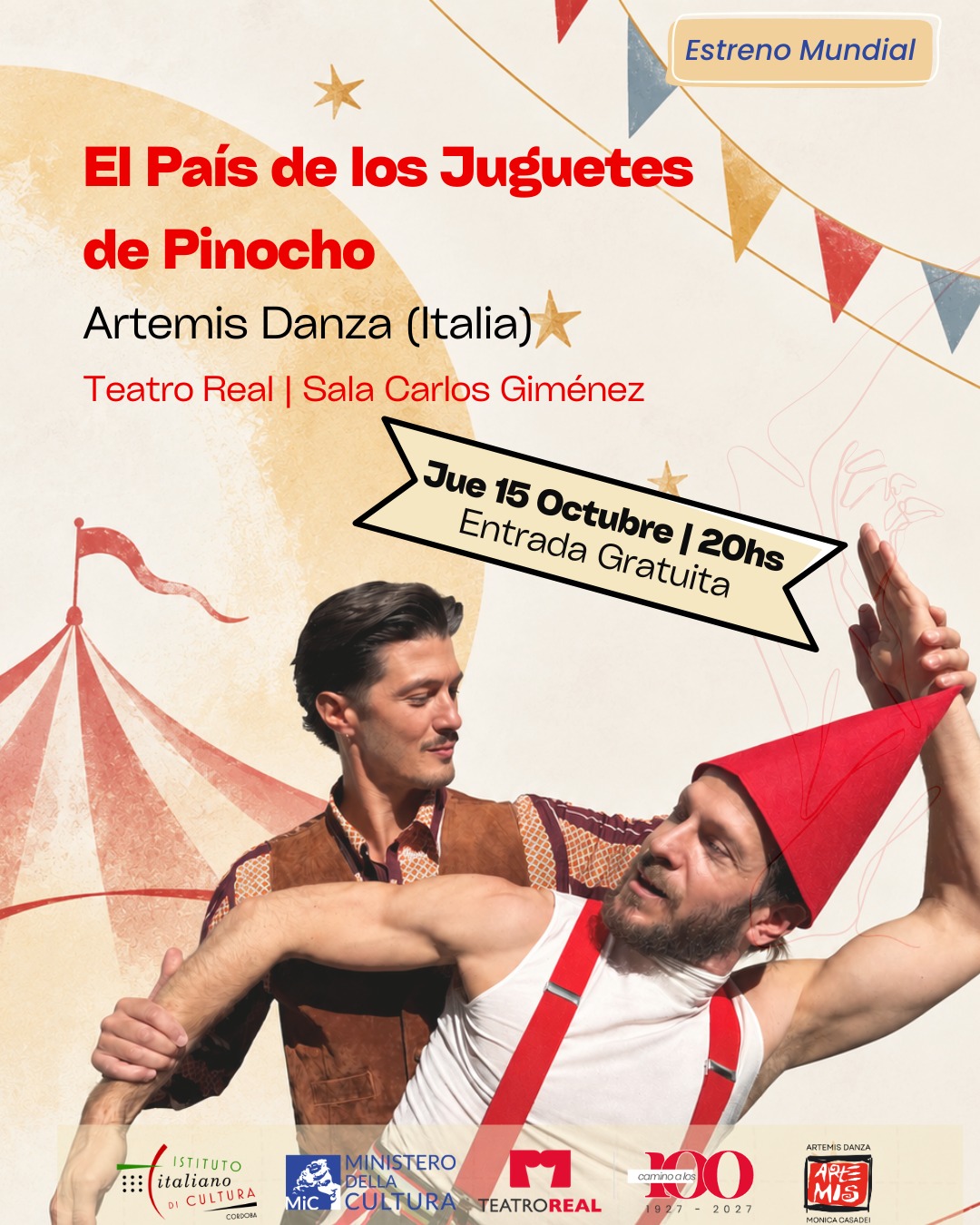 Flyer evento pinocchio